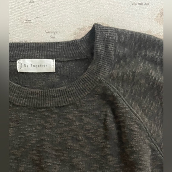 By Together Anthropologie Knit Raglan Cap Sleeve Sweater Size Large - Picture 5 of 10